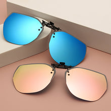 Load image into Gallery viewer, Women Men Clip on Flip up Polarized Lens For Prescription Glasses UV Protection Sunglasses Driving Night Vision Lens