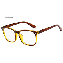 Load image into Gallery viewer, Women Men Eyeglasses Computer Gaming Glasses Anti Blue Light UV400 Vintage Spectacles Square Frame Clear Lens Black Ladies Rivet