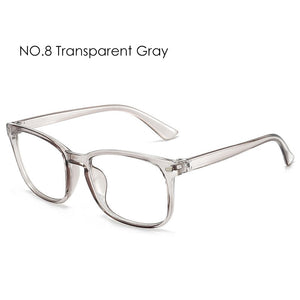 Women Men Eyeglasses Computer Gaming Glasses Anti Blue Light UV400 Vintage Spectacles Square Frame Clear Lens Black Ladies Rivet