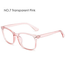 Load image into Gallery viewer, Women Men Eyeglasses Computer Gaming Glasses Anti Blue Light UV400 Vintage Spectacles Square Frame Clear Lens Black Ladies Rivet