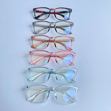 Load image into Gallery viewer, Women Men Eyeglasses Computer Gaming Glasses Anti Blue Light UV400 Vintage Spectacles Square Frame Clear Lens Black Ladies Rivet