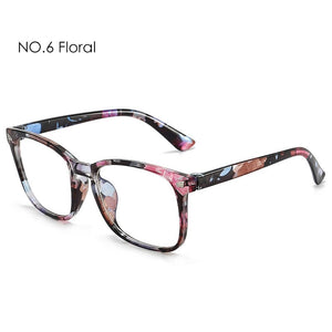 Women Men Eyeglasses Computer Gaming Glasses Anti Blue Light UV400 Vintage Spectacles Square Frame Clear Lens Black Ladies Rivet