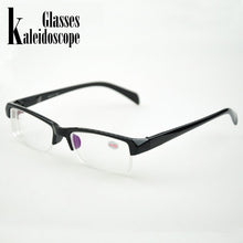 Load image into Gallery viewer, Women Men Half Frame Myopia Glasses  Resin  Black Frams Prescription-1.0-1.5-2,5 Eyeglasses Men Minus Lens