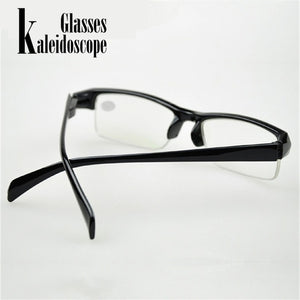 Women Men Half Frame Myopia Glasses  Resin  Black Frams Prescription-1.0-1.5-2,5 Eyeglasses Men Minus Lens