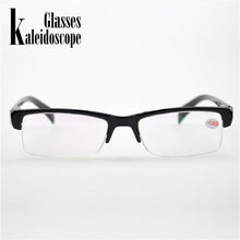 Load image into Gallery viewer, Women Men Half Frame Myopia Glasses  Resin  Black Frams Prescription-1.0-1.5-2,5 Eyeglasses Men Minus Lens