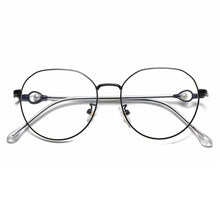 Load image into Gallery viewer, Women Men Metal Frame Ultralight Pearl Eyewear Computer Goggles Anti-UV Blue Rays Glasses Eyeglasses