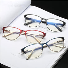 Carica l&#39;immagine nel visualizzatore di Gallery, Montatura per occhiali da vista per miopia Cat Eye per computer ottico da donna, montatura per occhiali da vista ultraleggera antiriflesso F8010 
