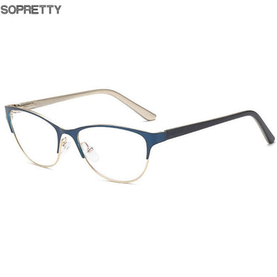 Montatura per occhiali da vista per miopia Cat Eye per computer ottico da donna, montatura per occhiali da vista ultraleggera antiriflesso F8010 