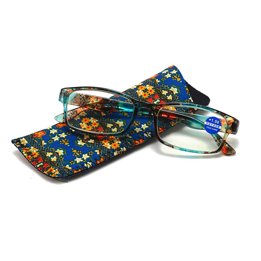 Women Men PC Frame Ultralight Vision Care Glasses with Bag Presbyopic Eyeglasses Far Sight Eyewear Reading Glasses