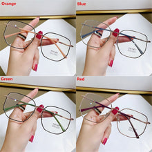 Carica l'immagine nel visualizzatore di Gallery, Women Men Portable Eye Protection Vintage Ultra Light Frame Eyeglasses Anti-Blue Light Glasses Computer Goggles