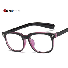 Carica l&#39;immagine nel visualizzatore di Gallery, Women Men Square Glasses frame Female Brand Designer gafas De Sol Spectacle Plain Gafas eyeglasses eyewear Glasses for women men