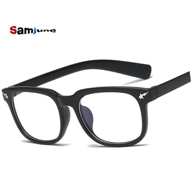 Women Men Square Glasses frame Female Brand Designer gafas De Sol Spectacle Plain Gafas eyeglasses eyewear Glasses for women men