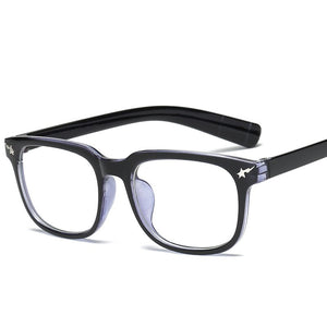 Women Men Square Glasses frame Female Brand Designer gafas De Sol Spectacle Plain Gafas eyeglasses eyewear Glasses for women men
