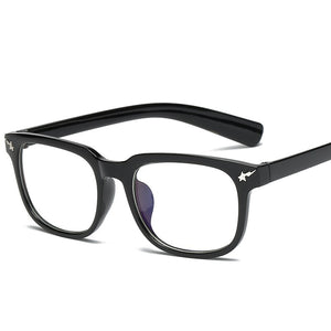Women Men Square Glasses frame Female Brand Designer gafas De Sol Spectacle Plain Gafas eyeglasses eyewear Glasses for women men