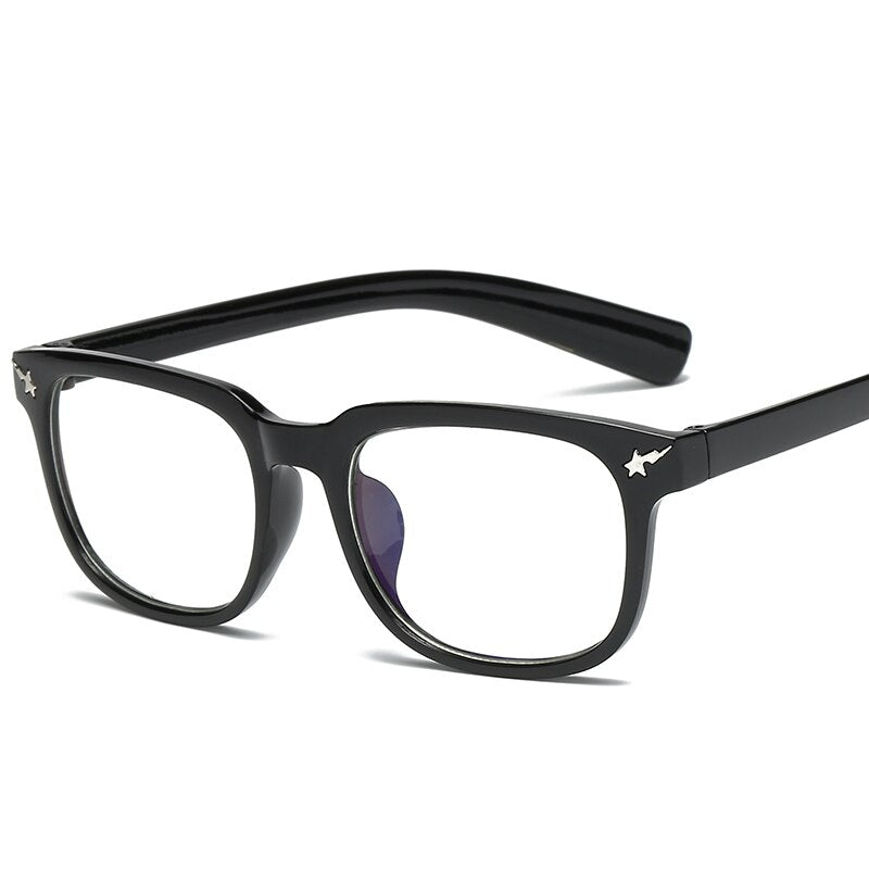 Women Men Square Glasses frame Female Brand Designer gafas De Sol Spectacle Plain Gafas eyeglasses eyewear Glasses for women men