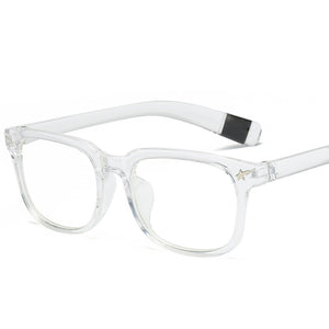 Women Men Square Glasses frame Female Brand Designer gafas De Sol Spectacle Plain Gafas eyeglasses eyewear Glasses for women men