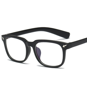 Women Men Square Glasses frame Female Brand Designer gafas De Sol Spectacle Plain Gafas eyeglasses eyewear Glasses for women men