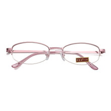 Load image into Gallery viewer, Women Metal Alloy Half Frame Reading Glasses Retro Anti-fatigue  Purple Presbyopic Glasses Diopter +1.0 To +4.0 очки