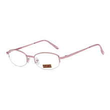 Load image into Gallery viewer, Women Metal Alloy Half Frame Reading Glasses Retro Anti-fatigue  Purple Presbyopic Glasses Diopter +1.0 To +4.0 очки