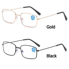 Load image into Gallery viewer, Women Metal Frame Vision Care Ultralight Reading Glasses Anti Blue-ray Far Sight Eyewear Presbyopic Eyeglasses