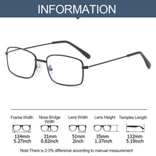 Load image into Gallery viewer, Women Metal Frame Vision Care Ultralight Reading Glasses Anti Blue-ray Far Sight Eyewear Presbyopic Eyeglasses