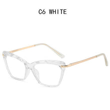 Carica l&#39;immagine nel visualizzatore di Gallery, Women Metal Legs Computer Glasses Frame Brand Anti Blue Light Round Eyewear Blocking Glasses Fashion Optical Spectacle Eyeglass