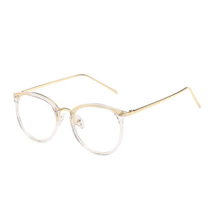 Women Metal Legs Computer Glasses Frame Brand Anti Blue Light Round Eyewear Blocking Glasses Fashion Optical Spectacle Eyeglass