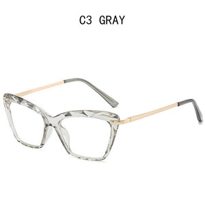 Women Metal Legs Computer Glasses Frame Brand Anti Blue Light Round Eyewear Blocking Glasses Fashion Optical Spectacle Eyeglass