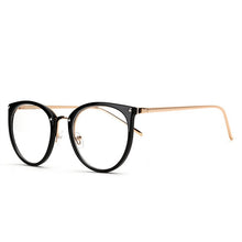 Carica l&#39;immagine nel visualizzatore di Gallery, Women Metal Legs Computer Glasses Frame Brand Anti Blue Light Round Eyewear Blocking Glasses  Optical Spectacle Eyeglass