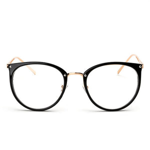 Women Metal Legs Computer Glasses Frame Brand Anti Blue Light Round Eyewear Blocking Glasses  Optical Spectacle Eyeglass