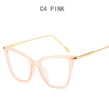 Carica l&#39;immagine nel visualizzatore di Gallery, Women Metal Legs Computer Glasses Frame Brand Anti Blue Light Round Eyewear Blocking Glasses Fashion Optical Spectacle Eyeglass