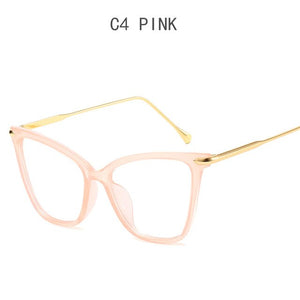 Women Metal Legs Computer Glasses Frame Brand Anti Blue Light Round Eyewear Blocking Glasses Fashion Optical Spectacle Eyeglass
