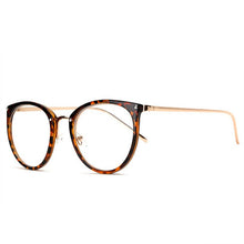 Carica l&#39;immagine nel visualizzatore di Gallery, Women Metal Legs Computer Glasses Frame Brand Anti Blue Light Round Eyewear Blocking Glasses  Optical Spectacle Eyeglass