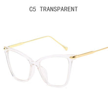 Carica l&#39;immagine nel visualizzatore di Gallery, Women Metal Legs Computer Glasses Frame Brand Anti Blue Light Round Eyewear Blocking Glasses Fashion Optical Spectacle Eyeglass