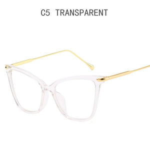 Women Metal Legs Computer Glasses Frame Brand Anti Blue Light Round Eyewear Blocking Glasses Fashion Optical Spectacle Eyeglass