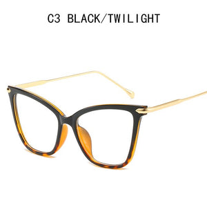 Women Metal Legs Computer Glasses Frame Brand Anti Blue Light Round Eyewear Blocking Glasses Fashion Optical Spectacle Eyeglass
