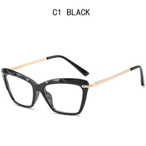 Women Metal Legs Computer Glasses Frame Brand Anti Blue Light Round Eyewear Blocking Glasses Fashion Optical Spectacle Eyeglass