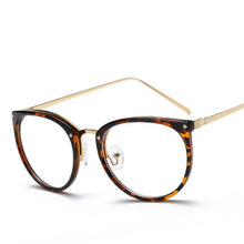 Carica l&#39;immagine nel visualizzatore di Gallery, Women Metal Legs Computer Glasses Frame Brand Anti Blue Light Round Eyewear Blocking Glasses  Optical Spectacle Eyeglass
