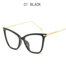 Carica l&#39;immagine nel visualizzatore di Gallery, Women Metal Legs Computer Glasses Frame Brand Anti Blue Light Round Eyewear Blocking Glasses Fashion Optical Spectacle Eyeglass