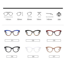 Load image into Gallery viewer, Women Metal Legs Designer Optical Eyeglasses Prescription Acetate Rim Spectacles for Women Eyewear Glasses Frame Fashion Styles