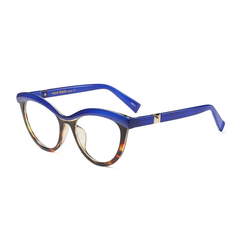 Women Metal Legs Designer Optical Eyeglasses Prescription Acetate Rim Spectacles for Women Eyewear Glasses Frame Fashion Styles