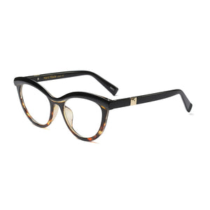 Women Metal Legs Designer Optical Eyeglasses Prescription Acetate Rim Spectacles for Women Eyewear Glasses Frame Fashion Styles