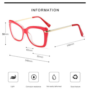 Women Metal Legs Designer Optical Eyeglasses Prescription Acetate Rim Spectacles for Women Eyewear Glasses Frame Fashion Styles