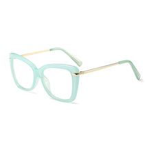 Carica l&#39;immagine nel visualizzatore di Gallery, Women Metal Legs Designer Optical Eyeglasses Prescription Acetate Rim Spectacles for Women Eyewear Glasses Frame Fashion Styles