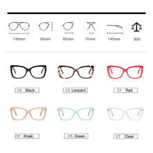 Carica l&#39;immagine nel visualizzatore di Gallery, Women Metal Legs Designer Optical Eyeglasses Prescription Acetate Rim Spectacles for Women Eyewear Glasses Frame Fashion Styles