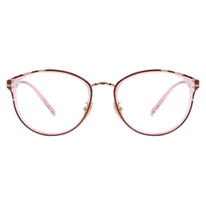 Women Metal Plastic Fashion Eyeglasses Round Vintage Glasses Frame For Prescription Lenses Myopia Reading Progressive
