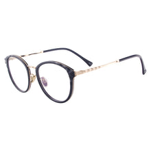 Load image into Gallery viewer, Women Metal Plastic Fashion Eyeglasses Round Vintage Glasses Frame For Prescription Lenses Myopia Reading Progressive