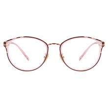 Carica l'immagine nel visualizzatore di Gallery, Women Metal Plastic Eyeglasses Round Vintage Glasses Frame For Prescription Lenses Myopia Reading Progressive