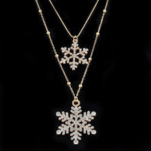 Load image into Gallery viewer, Women Multilayer Choker Horn Long Crescent Moon Pendant Chain Necklace Chain Bohemia Jewelry