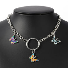 Load image into Gallery viewer, Women Multilayer Choker Horn Long Crescent Moon Pendant Chain Necklace Chain Bohemia Jewelry